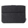 RPET felt laptop pouch Emilia dark grey | No Branding | not available | not available