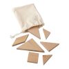 Natural wooden tangram puzzle Ulrike brown | No Branding | not available | not available