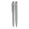 Recycled stainless steel writing set Fritz silver | No Branding | not available | not available