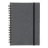 Recycled leather notebook A5 Egon black | No Branding | not available | not available