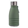 Silicone foldable drinking bottle 550 ml Erin green | No Branding | not available | not available