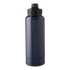 Stainless steel double-walled drinking bottle 1000 ml Nathaniel blue | No Branding | not available | not available