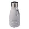 Silicone foldable drinking bottle 550 ml Erin grey | No Branding | not available | not available