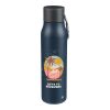 Recycled stainless steel drinking bottle (600 ml) Cassian black | No Branding | not available | not available