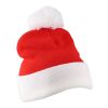 Acrylic knitted Christmas beanie Eleni red | No Branding | not available | not available