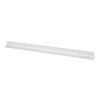 Aluminium 30 cm triangle-shaped ruler Tavi silver | No Branding