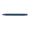 Recycled aluminium rubberized ballpen Anisa blue | No Branding | not available | not available