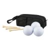 rPET golf set Aruna black | No Branding