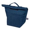 Recycled denim cooler roll-top bag Mira blue | No Branding