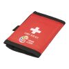 rPET (600D) polyester first aid pouch Kairo red | No Branding