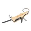 Bamboo multitool keychain Inaya brown | No Branding