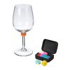 Wine glass marker set Ringo | 12 pcs black