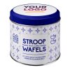 Tin for Dutch waffles Sanvi red white gray
