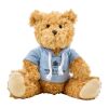 Plush teddy bear Monty light blue
