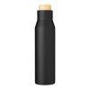 Stainless steel double walled bottle Christian burgundy
