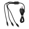 Nylon charging cable Leif red