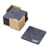 RPET felt coaster set Lawrence grey