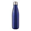 Recycled stainless steel single-walled flask 650 ml Cliff blue