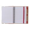 Recycled paper notebook Angela red