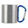 Stainless steel double walled mug Nella black