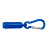 Aluminium mini torch with carabiner Tracy silver