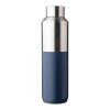 Recycled stainless steel double-walled drinking bottle (600 ml) Esen white