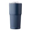 Recycled stainless steel double-walled drinking mug (500 ml) Kael burgundy