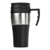 PP and stainless steel travel mug Karina black/silver | No Branding | not available | not available