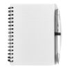 PP notebook with ballpen Kimora white | No Branding | not available | not available