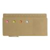 Cardboard memo holder with ruler Riva brown | No Branding | not available | not available