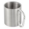 Stainless steel double walled mug Nella silver | No Branding | not available | not available