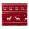 Polar fleece reindeer blanket (180 gr/m2) Jane red | No Branding | not available | not available