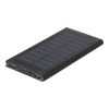 ABS and aluminium solar charger Adriana black | No Branding | not available | not available