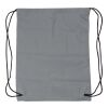 Synthetic fibre (190D) reflective drawstring backpack Melila grey | No Branding | not available | not available