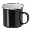 Enamel drinking mug (350 ml) Jamaal white | No Branding | not available | not available