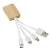 Bamboo charging cable Brandan white | No Branding | not available | not available