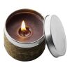 Tin with scented candle Zora brown
