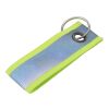 Polyester reflective keychain Aliyah yellow | No Branding | not available | not available