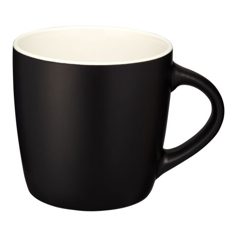 Riviera ceramic mug 340 ml Standard | Solid black-White | not available | No Branding | not available | not available