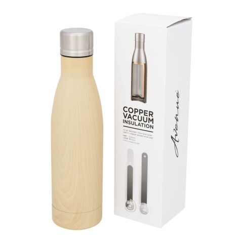 Vasa 500 ml wood-look copper vacuum insulated bottle Standard | Brown | No Branding | not available | not available