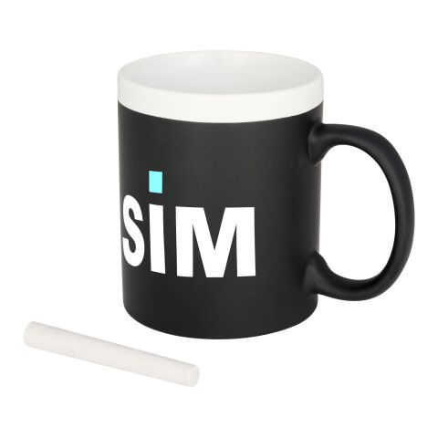Chalk-write 330 ml ceramic mug Standard | White | No Branding | not available | not available