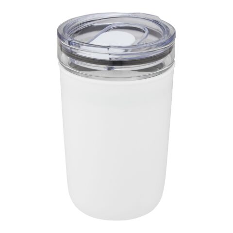 Bello 420 ml glass tumbler with recycled plastic outer wall Standard | white | Not applicable | No Branding | not available | not available
