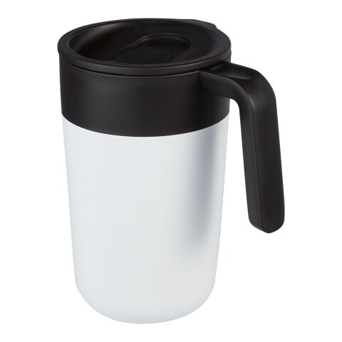 Nordia 400 ml double-wall recycled mug Standard | White | No Branding | not available | not available