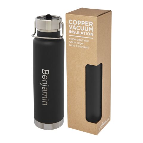 Thor 750 ml copper vacuum insulated sport bottle Standard | Solid black | not available | No Branding | not available | not available