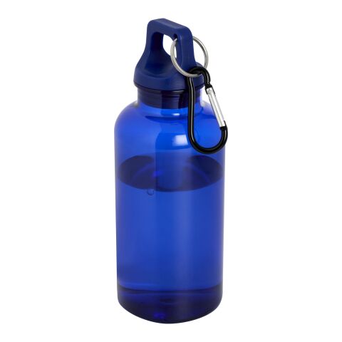 Oregon 400 ml RCS certified recycled plastic water bottle with carabiner Blue | not available | No Branding | not available | not available