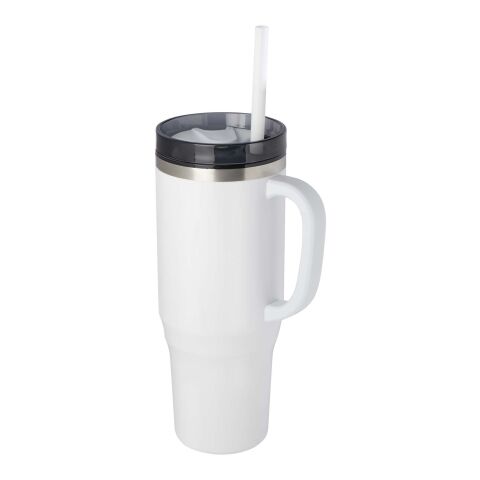 Melbourne 1200 ml RCS certified mug with straw Standard | white | Not applicable | No Branding | not available | not available