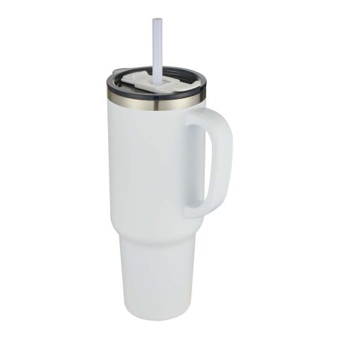 Sydney 1200 ml double wall RCS certified copper vacuum insulated mug with straw Standard | white | Not applicable | No Branding | not available | not available
