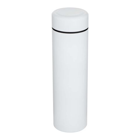 Taylor 450 ml double wall stainless steel flask with tea strainer Standard | White | No Branding | not available | not available