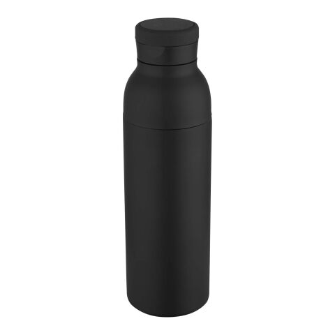 Illuminate 650 ml RCS recycled stainlesss steel double wall insulated water bottle Solid black | not available