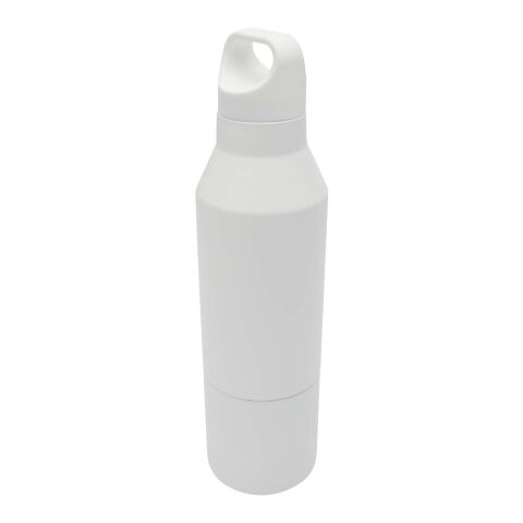 Odessy 600 ml RCS certified recycled stainless steel insulated bottle with 300 ml cup Standard | White | Not applicable | No Branding | not available | not available